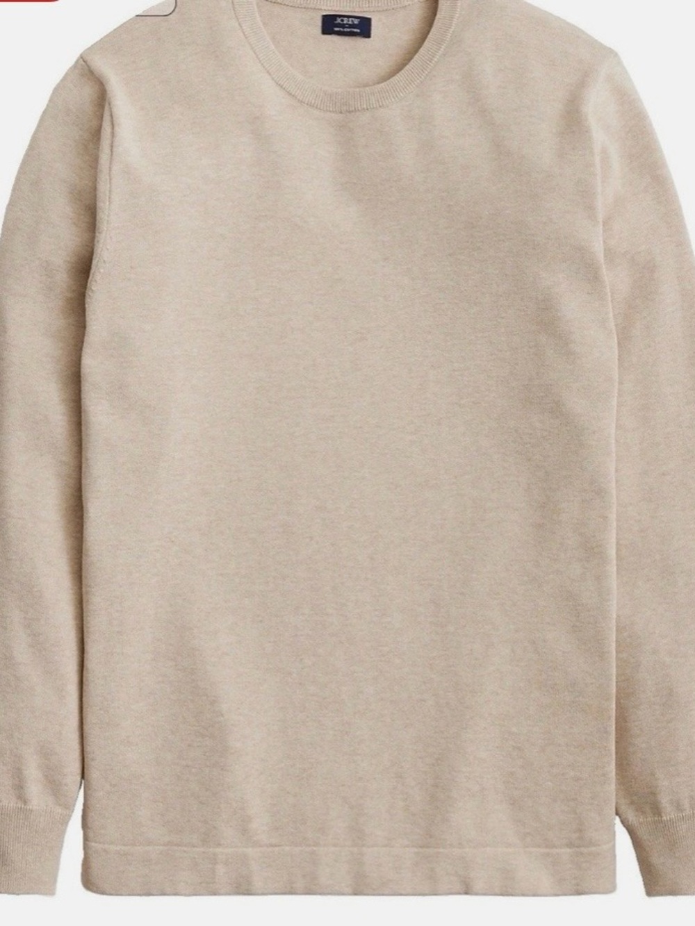 J. Crew Men’s Crewneck Sweater in Light Beige